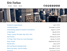 Tablet Screenshot of ericfarkas.com